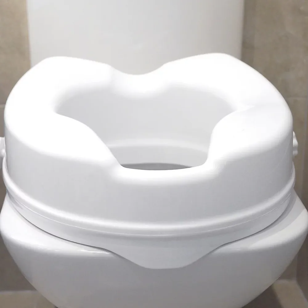 Aidapt Siège de toilette surélevé en plastique sans couvercle Senator blanc - Hauteur 5 cm VR224C
