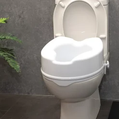 Wc Pmr|Aidapt Siège de toilette surélevé en plastique sans couvercle blanc Senator - hauteur 16 cm VR224E