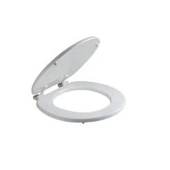 Kiamami Valentina Siège De Toilette Universel En Mdf Avec Charnières En Nylon