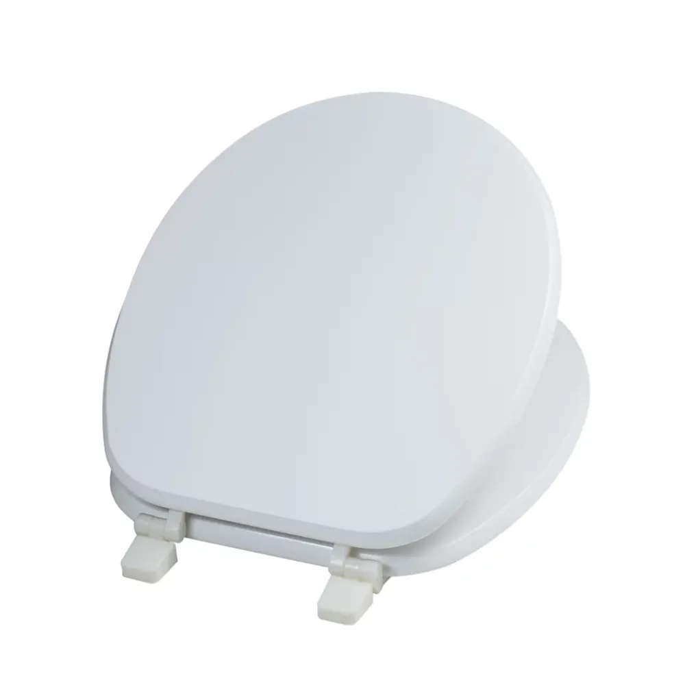 Kiamami Valentina Siège De Toilette Universel En Mdf Avec Charnières En Nylon