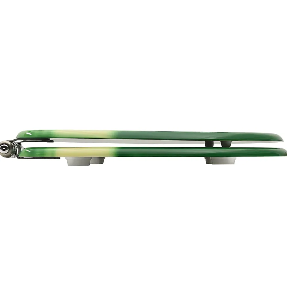 Abattant Wc|Helloshop26 Siège WC couvercle fermeture en douceur mdf vert