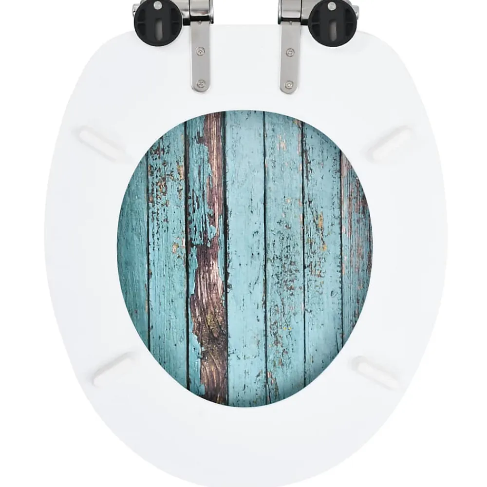 Abattant Wc|Helloshop26 Siège WC MDF couvercle à fermeture mdf