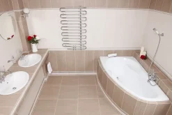 Baignoire D'Angle|Siko 140 x 95 cm Luiza baignoire d'angle gain de place, orientation gauche en acrylique, sans pieds, blanc (LU1400L)