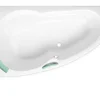 Siko 160 x 95 cm Luiza baignoire d'angle orientation gauche en acrylique, sans pieds, blanc (LU1600L)