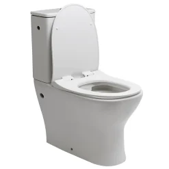 Wc À Poser|Siko Combi WC à poser sans bride, avec abattant slim softclose - remplissage par le côté (EUR990)