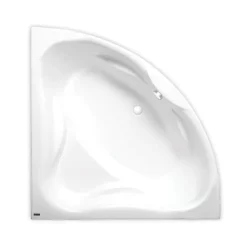 Siko 140x140 cm Cornelia baignoire d'angle en acrylique, gauche et droite, sans pieds, blanc (CO1400NEW)