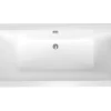Siko 170x75 cm Nora Plus baignoire rectangulaire en acrylique, gauche et droite, sans pieds, blanc (NO1700PLUS)