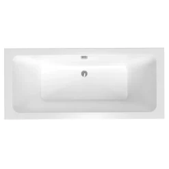 Baignoire Droite|Siko 180x80 cm Nora Plus baignoire rectangulaire en acrylique, gauche et droite, sans pieds, blanc (NO1800PLUS)