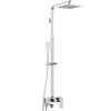 Colonne De Douche Mécanique|Silla Global Silla Élégant Colonne de Douche avec Mitigeur Réglable en Hauteur Système de Douche, Chrome