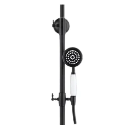 Silla Global Silla Élégant Colonne de Douche retro avec Mitigeur Réglable en Hauteur Système de Douche, Noir