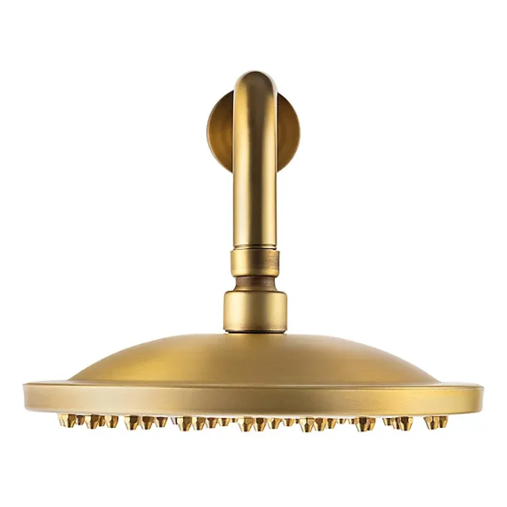 Colonne De Douche Encastrable|Silla Global Silla Élégant Colonne de Douche retro en Laiton Encastrée, Ensemble de Douche Mécanique, Vintage Doré