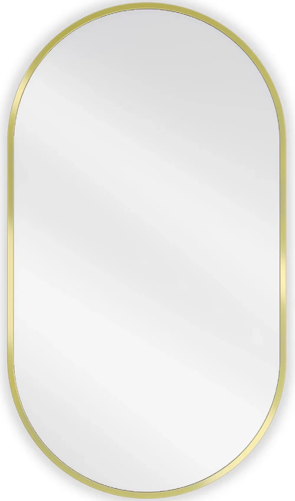 Silla Global SILLA Miroir mural ovale, 80 x 45 cm, cadre doré