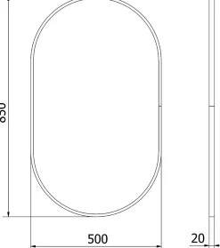 Miroir Grossissant|Silla Global SILLA Miroir mural ovale, 85 x 50 cm, cadre noir