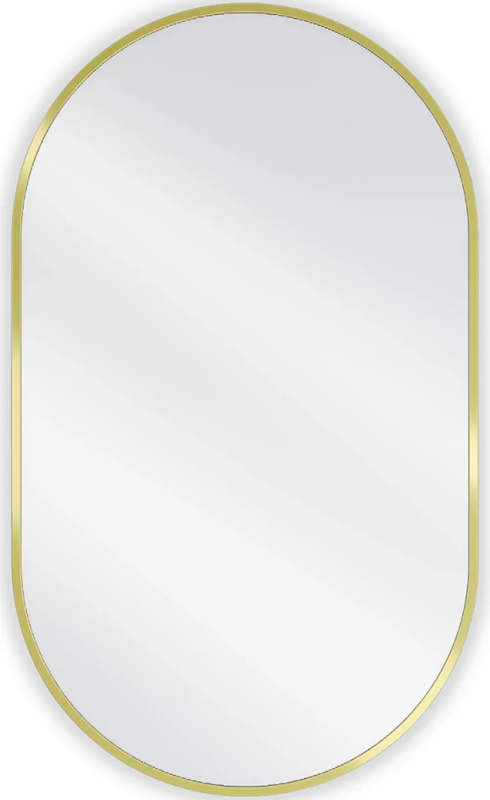 Silla Global SILLA Miroir mural ovale, 85 x 50 cm, cadre doré