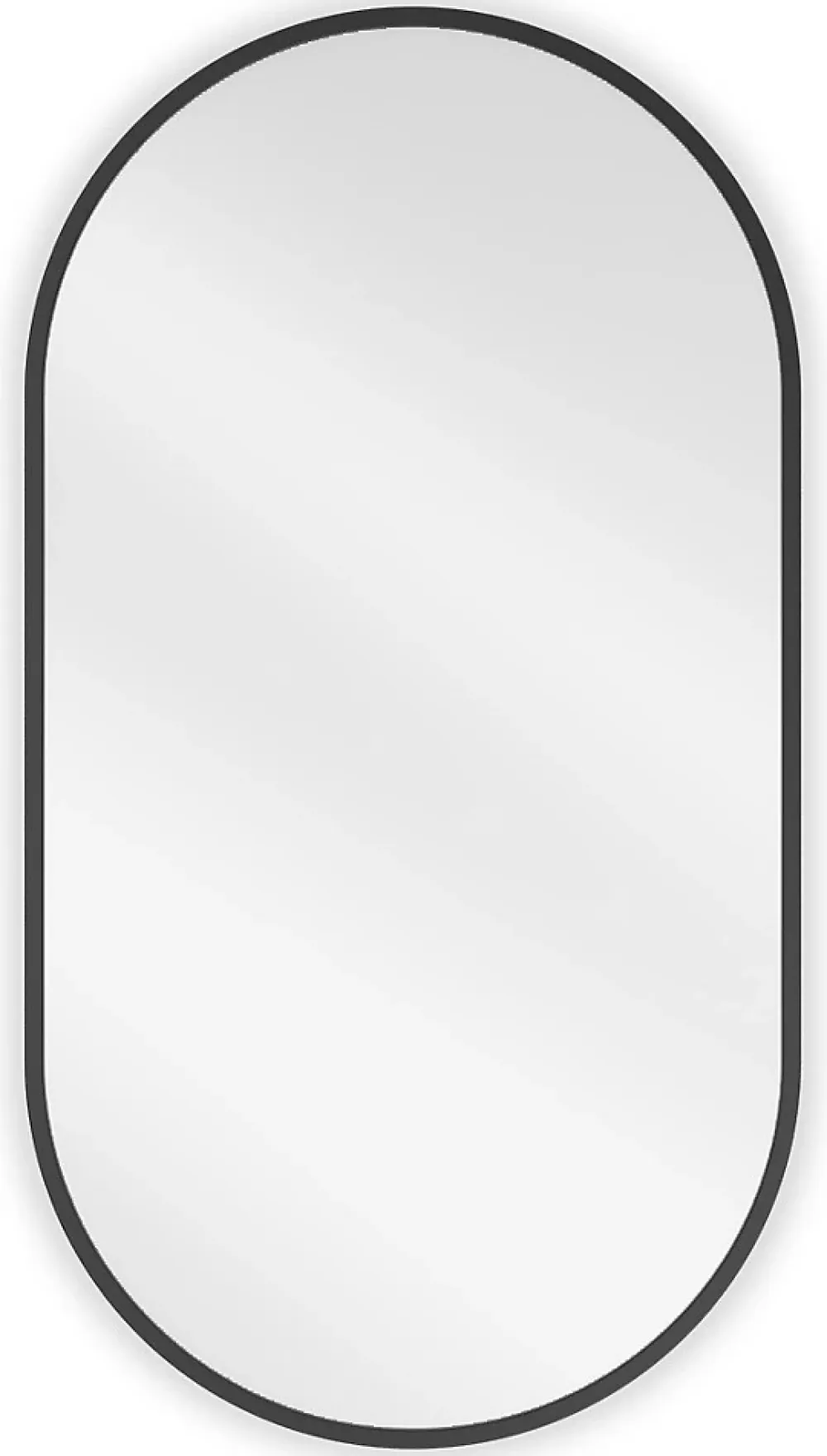 Miroir Grossissant|Silla Global SILLA Miroir mural ovale, 75 x 40 cm, cadre noir