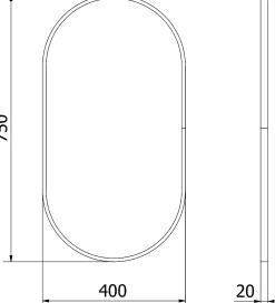 Miroir Grossissant|Silla Global SILLA Miroir mural ovale, 75 x 40 cm, cadre noir