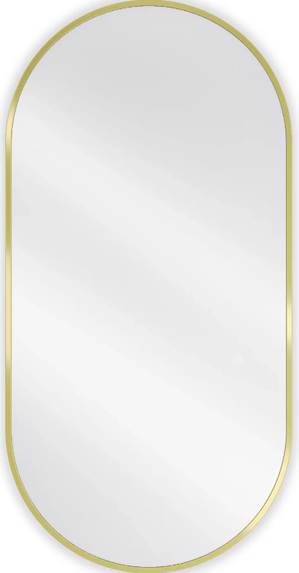 Silla Global SILLA Miroir mural ovale, 100 x 50 cm, cadre doré