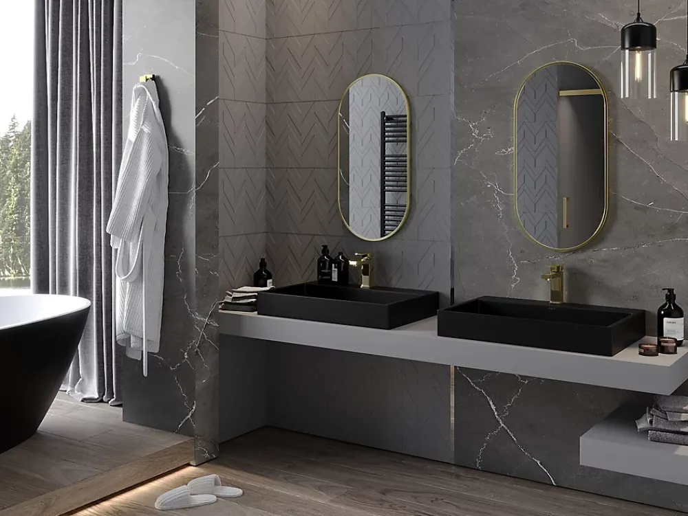 Miroir Grossissant|Silla Global SILLA Miroir mural ovale, 80 x 40 cm, cadre doré