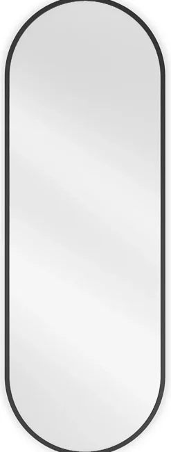 Miroir Grossissant|Silla Global SILLA Miroir mural ovale, 100 x 35 cm, cadre noir
