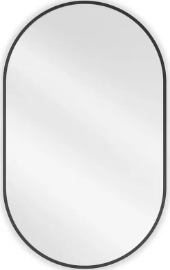 Miroir Grossissant|Silla Global SILLA Miroir mural ovale, 90 x 55 cm, cadre noir