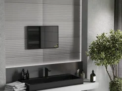 Silla Global SILLA Miroir mural rectangulaire, 60 x 40 cm, cadre noir