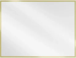 Miroir Grossissant|Silla Global SILLA Miroir mural rectangulaire, 80 x 60 cm, cadre doré