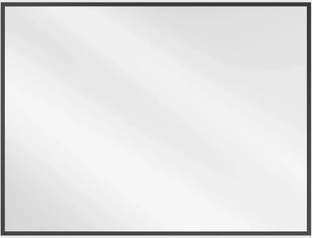 Silla Global SILLA Miroir mural rectangulaire, 80 x 60 cm, cadre noir