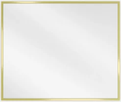 Miroir Grossissant|Silla Global SILLA Miroir mural rectangulaire, 60 x 50 cm, cadre doré