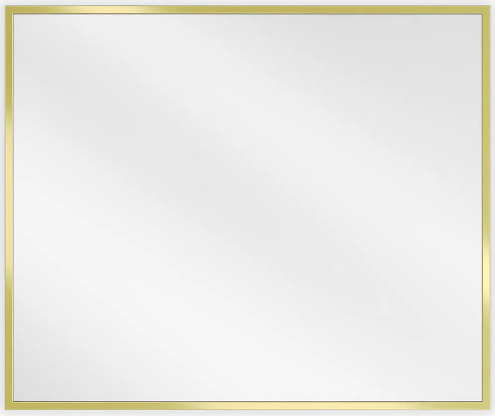 Miroir Grossissant|Silla Global SILLA Miroir mural rectangulaire, 60 x 50 cm, cadre doré
