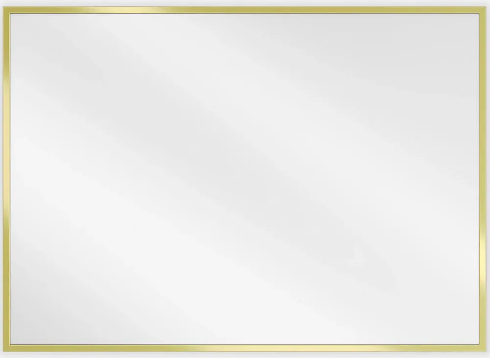 Silla Global SILLA Miroir mural rectangulaire, 70 x 50 cm, cadre doré