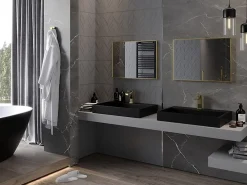 Silla Global SILLA Miroir mural rectangulaire, 70 x 50 cm, cadre doré