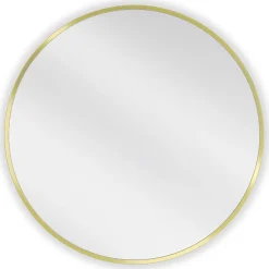 Silla Global SILLA Miroir mural rond, 60 cm, cadre doré