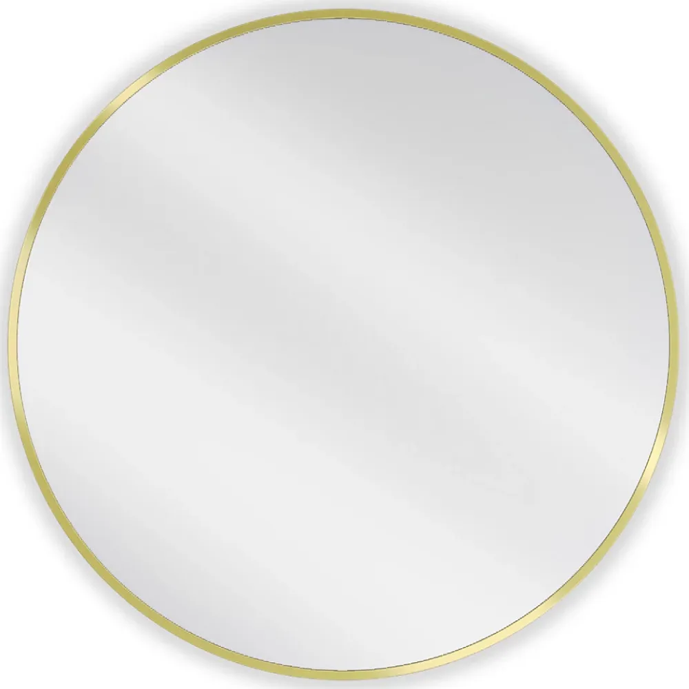 Silla Global SILLA Miroir mural rond, 75 cm, cadre doré