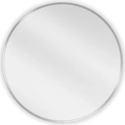 Miroir Grossissant|Silla Global SILLA Miroir mural rond, 60 cm, cadre chromé