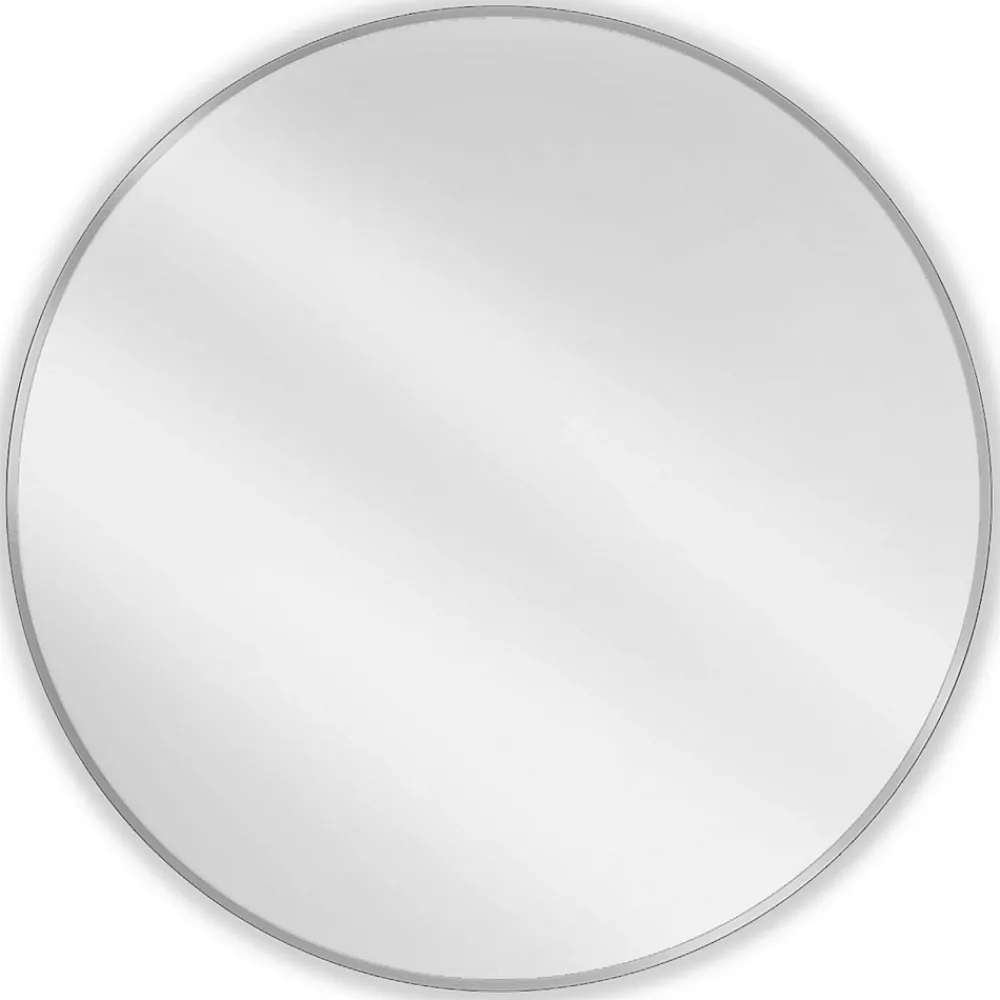 Silla Global SILLA Miroir mural rond, 90 cm, cadre chromé