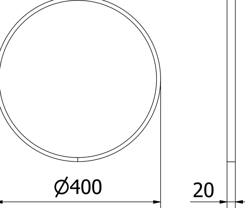 Miroir Grossissant|Silla Global SILLA Miroir mural rond, 40 cm, cadre chromé