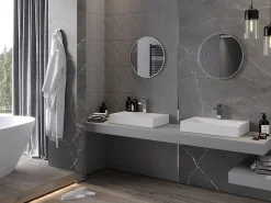Miroir Grossissant|Silla Global SILLA Miroir mural rond, 40 cm, cadre chromé