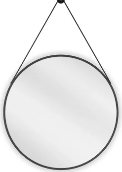 Miroir Grossissant|Silla Global SILLA Miroir mural rond, 60 cm, cadre noir