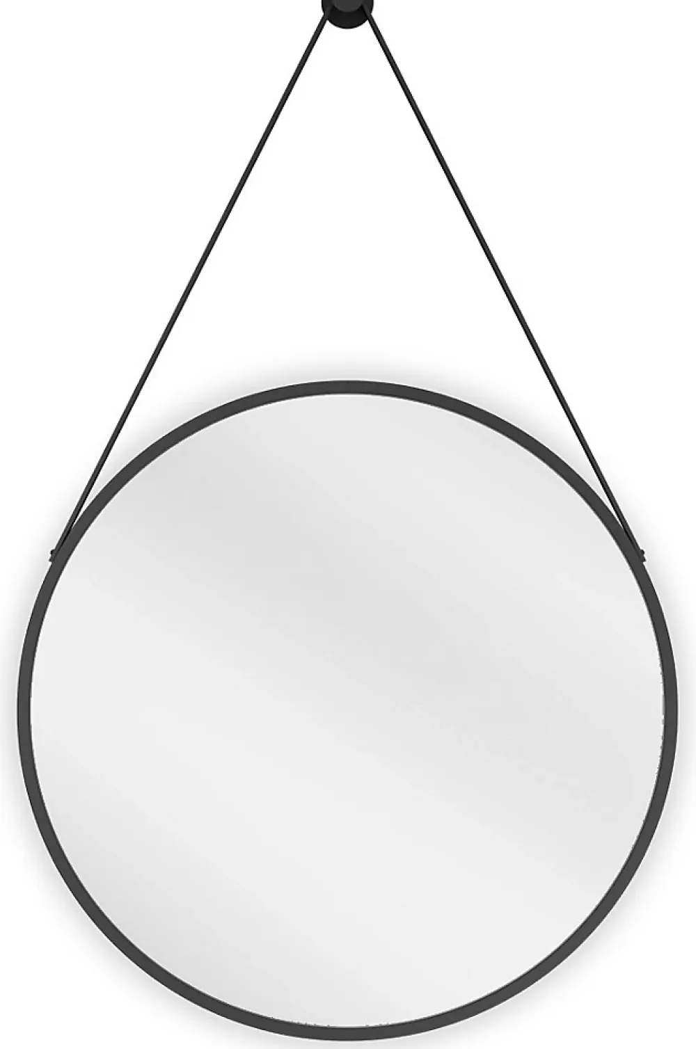 Silla Global SILLA Miroir mural rond, 50 cm, cadre noir