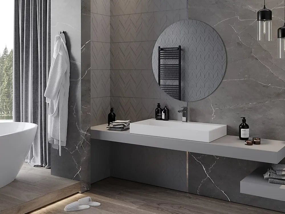 Silla Global SILLA Miroir mural rond, 90 cm, sans cadre