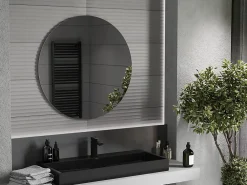 Silla Global SILLA Miroir mural rond, 90 cm, sans cadre
