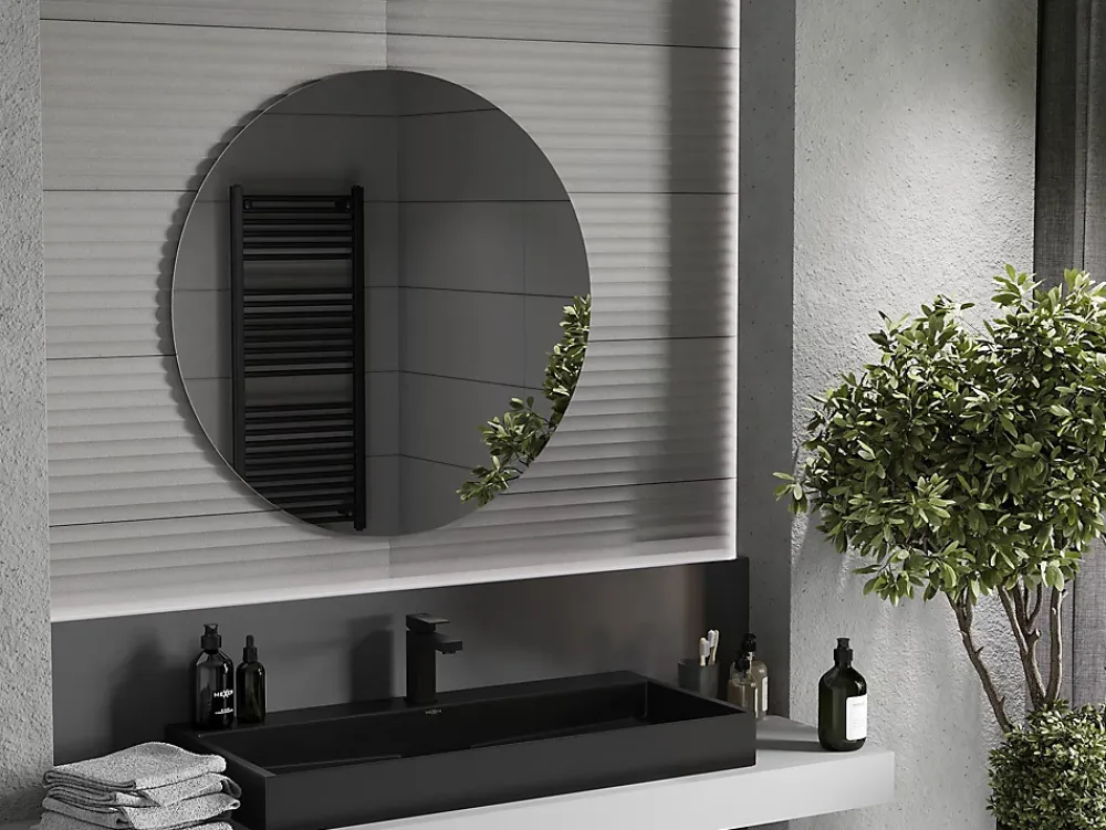 Silla Global SILLA Miroir mural rond, 90 cm, sans cadre