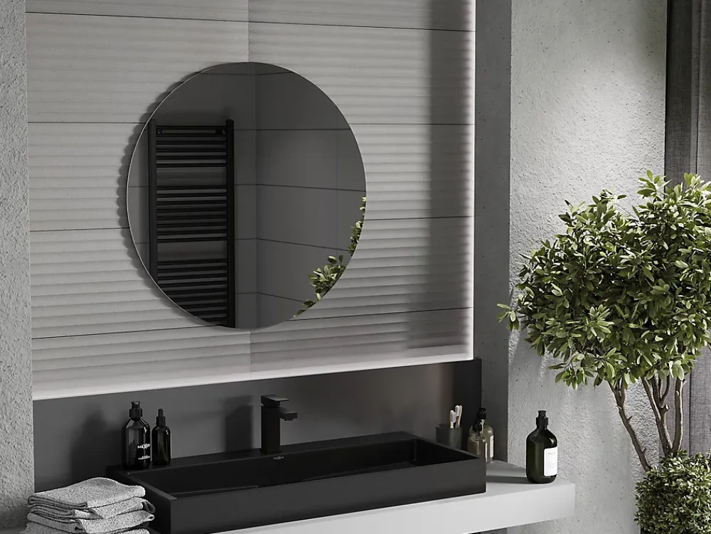 Miroir Grossissant|Silla Global SILLA Miroir mural rond, 80 cm, sans cadre