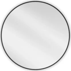 Silla Global SILLA Miroir mural rond, 75 cm, cadre noir