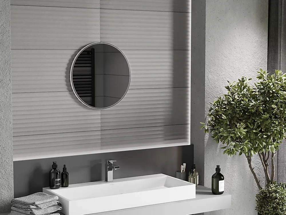 Miroir Grossissant|Silla Global SILLA Miroir mural rond, 30 cm, cadre chromé