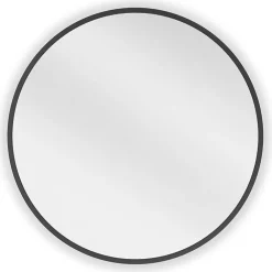 Silla Global SILLA Miroir mural rond, 45 cm, cadre noir