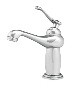 Robinet Lavabo Et Vasque|Silla Global SILLA Mitigeur lavabo retro en Laiton, économie d'eau, Chromé
