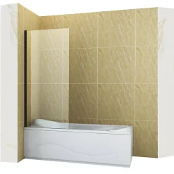 Silla Global Silla Pare-baignoire ASTON, fixe, 70x150 cm, Noir