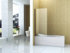 Silla Global Silla Pare-baignoire ASTON, fixe, 70x150 cm, Noir