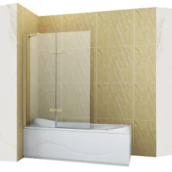 Pare-Baignoire|Silla Global Silla Pare-baignoire GARETT, fixe, 120x150 cm, Doré brossé